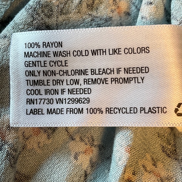 Xhilaration Blue Floral Midi Dress - Picture 11 of 11